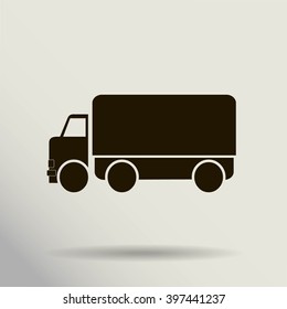 Vector icon of a truck