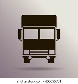 Vector icon of a truck