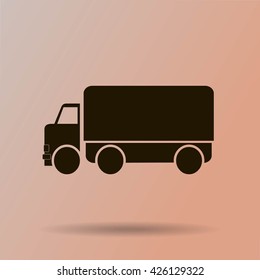 Vector icon of a truck