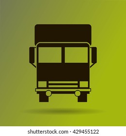 Vector icon of a truck