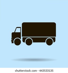 Vector icon of a truck