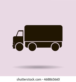 Vector icon of a truck