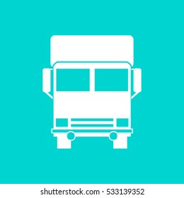 Vector icon of a truck