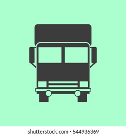 Vector icon of a truck