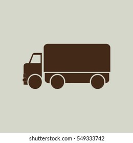 Vector icon of a truck