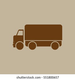 Vector icon of a truck