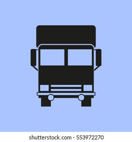 Vector icon of a truck