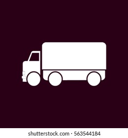 Vector icon of a truck