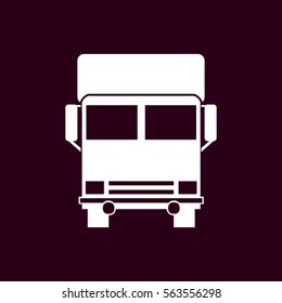 Vector icon of a truck