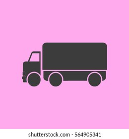 Vector icon of a truck