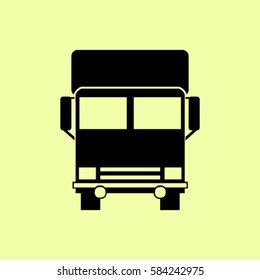 Vector icon of a truck