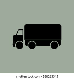 Vector icon of a truck