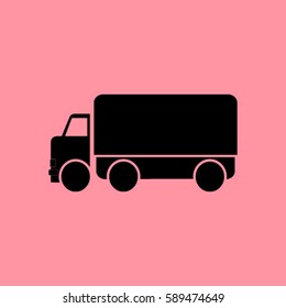 Vector icon of a truck