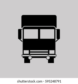 Vector icon of a truck