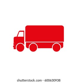 Vector icon of a truck
