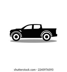 vector de icono de camión sobre fondo blanco.