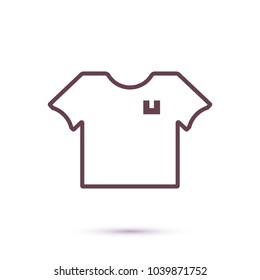 Vector icon T-shirt 10 EPS