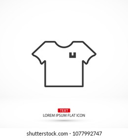 Vector icon T-shirt 10 EPS