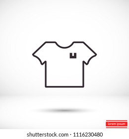 Vector icon T-shirt 10 EPS