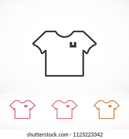 Vector icon T-shirt 10 EPS