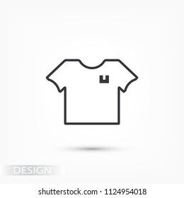 Vector icon T-shirt 10 EPS