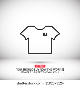 Vector icon T-shirt 10 EPS