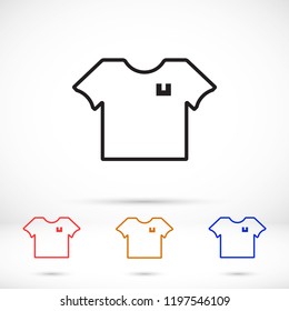 Vector icon T-shirt 10 EPS
