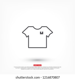 Vector icon T-shirt 10 EPS