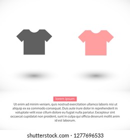 Vector icon T-shirt 10 EPS