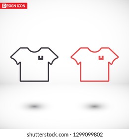 Vector icon T-shirt 10 EPS