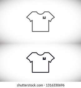 Vector icon T-shirt 10 EPS