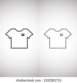 Vector icon T-shirt 10 EPS