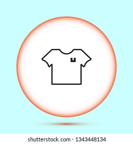 Vector icon T-shirt 10 EPS