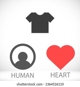 Vector icon T-shirt 10 EPS
