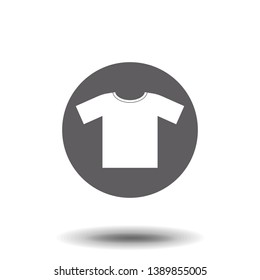 Vector icon T-shirt 10 EPS. Simple flat symbol. Illustration pictogram