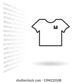 Vector icon T-shirt 10 EPS . Lorem Ipsum Illustration design