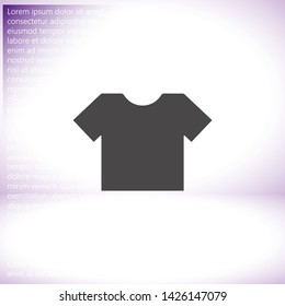 Vector icon T-shirt 10 EPS . Lorem Ipsum Illustration design