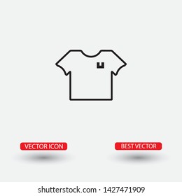 Vector icon T-shirt 10 EPS . Lorem Ipsum Illustration design