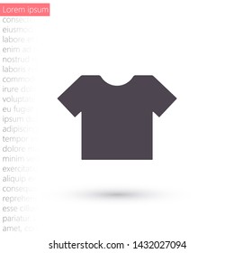 Vector icon T-shirt 10 EPS . Lorem Ipsum Illustration design