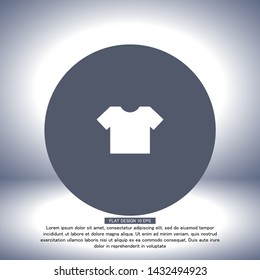 Vector icon T-shirt 10 EPS . Lorem Ipsum Illustration design