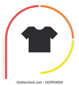 Vector icon T-shirt 10 EPS . Lorem Ipsum Illustration design