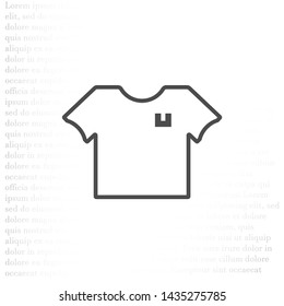Vector icon T-shirt 10 EPS . Lorem Ipsum Illustration design