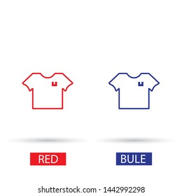 Vector icon T-shirt 10 EPS . Lorem Ipsum Illustration design