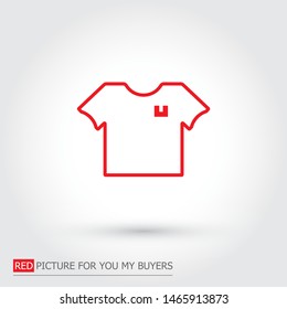 Vector icon T-shirt 10 EPS 