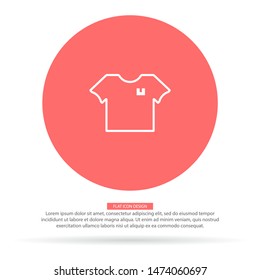 Vector icon T-shirt 10 EPS . Lorem Ipsum Illustration design