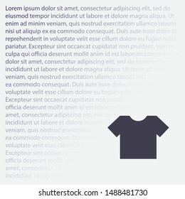 Vector icon T-shirt 10 EPS . Lorem Ipsum Illustration design