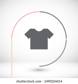 Vector icon T-shirt 10 EPS . Lorem Ipsum Illustration design