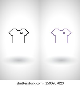 Vector icon T-shirt 10 EPS . Lorem Ipsum Illustration design