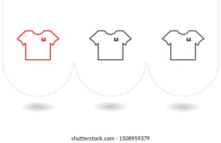 Vector icon T-shirt 10 EPS . Lorem Ipsum Illustration design