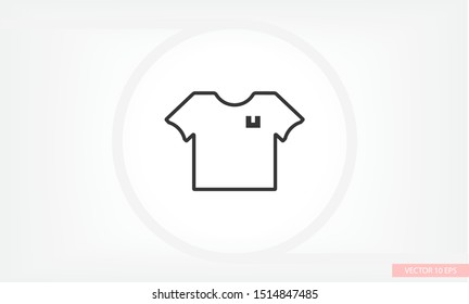 Vector icon T-shirt 10 EPS . Lorem Ipsum Illustration design